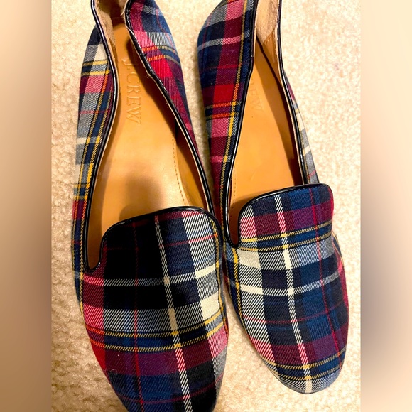 JCrew Plaid Tartan Flats Women’s Loafers Shoes